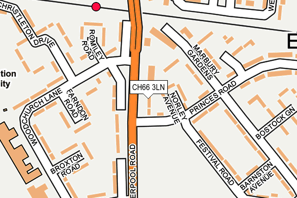 CH66 3LN map - OS OpenMap – Local (Ordnance Survey)