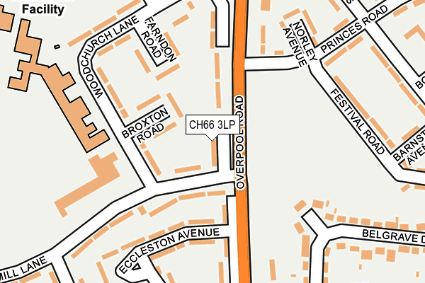 CH66 3LP map - OS OpenMap – Local (Ordnance Survey)