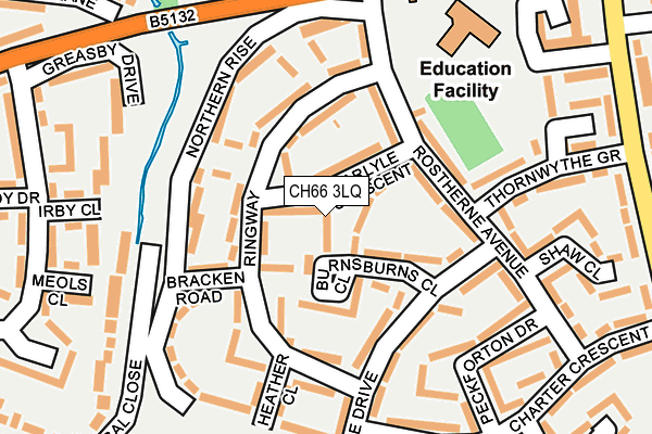 CH66 3LQ map - OS OpenMap – Local (Ordnance Survey)