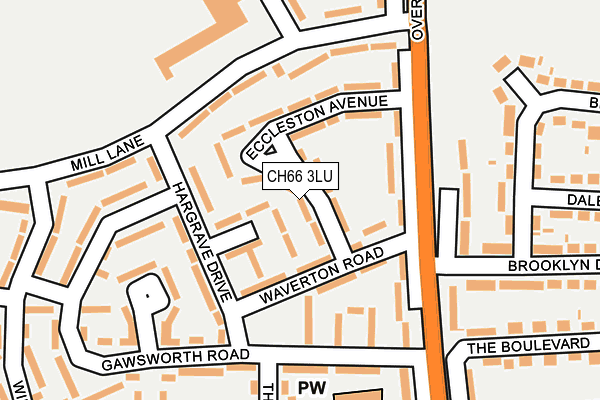 CH66 3LU map - OS OpenMap – Local (Ordnance Survey)