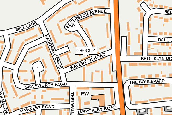 CH66 3LZ map - OS OpenMap – Local (Ordnance Survey)