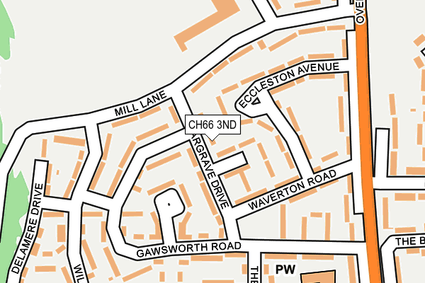 CH66 3ND map - OS OpenMap – Local (Ordnance Survey)