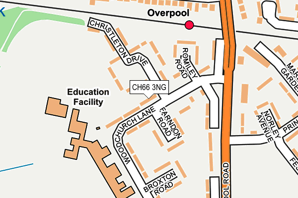 CH66 3NG map - OS OpenMap – Local (Ordnance Survey)