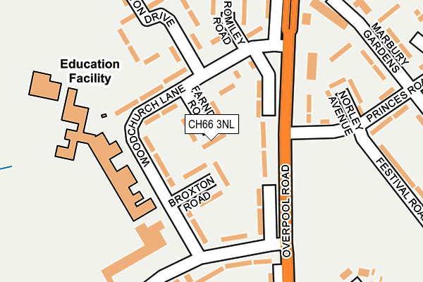 CH66 3NL map - OS OpenMap – Local (Ordnance Survey)