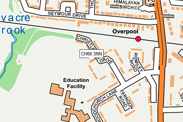 CH66 3NN map - OS OpenMap – Local (Ordnance Survey)