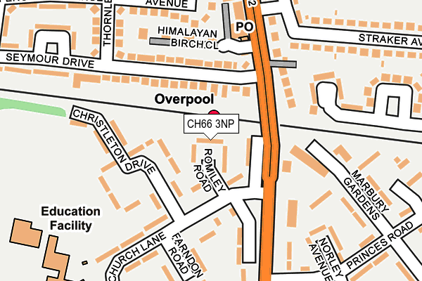 CH66 3NP map - OS OpenMap – Local (Ordnance Survey)