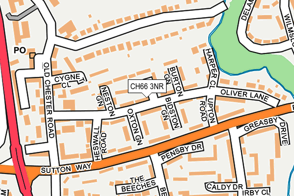 CH66 3NR map - OS OpenMap – Local (Ordnance Survey)