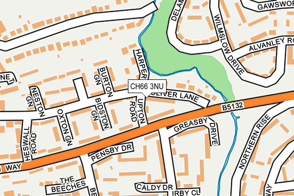 CH66 3NU map - OS OpenMap – Local (Ordnance Survey)