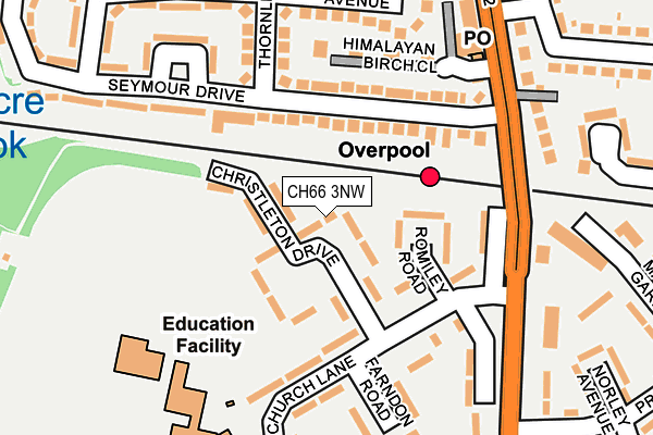 CH66 3NW map - OS OpenMap – Local (Ordnance Survey)