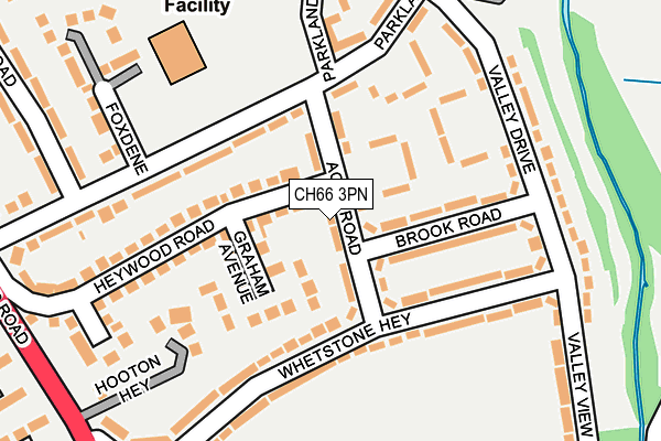 CH66 3PN map - OS OpenMap – Local (Ordnance Survey)