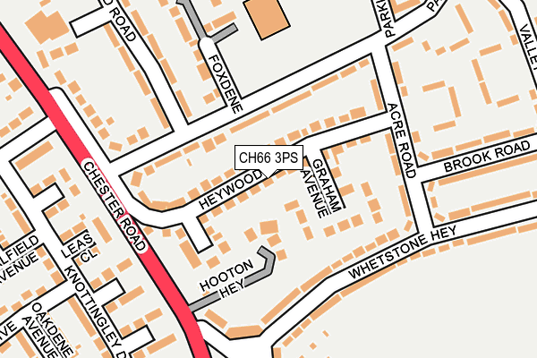 CH66 3PS map - OS OpenMap – Local (Ordnance Survey)