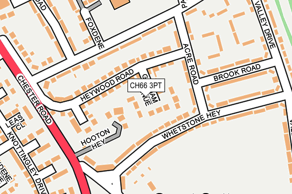 CH66 3PT map - OS OpenMap – Local (Ordnance Survey)
