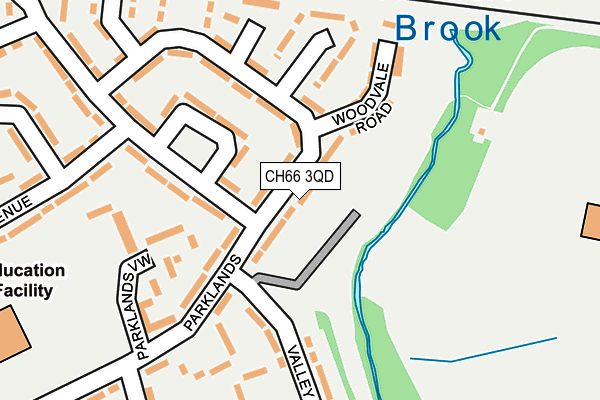 CH66 3QD map - OS OpenMap – Local (Ordnance Survey)