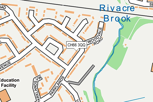 CH66 3QQ map - OS OpenMap – Local (Ordnance Survey)