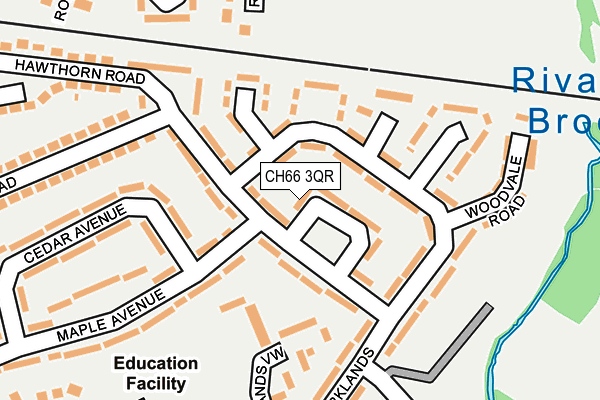 CH66 3QR map - OS OpenMap – Local (Ordnance Survey)