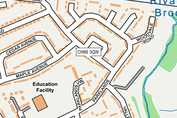 CH66 3QW map - OS OpenMap – Local (Ordnance Survey)