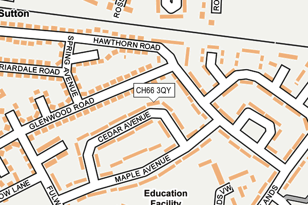 CH66 3QY map - OS OpenMap – Local (Ordnance Survey)