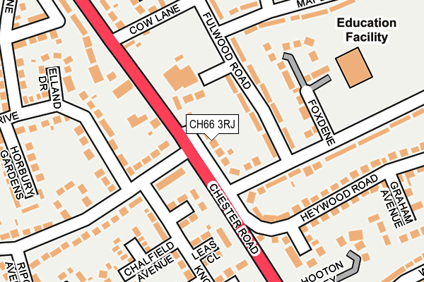 CH66 3RJ map - OS OpenMap – Local (Ordnance Survey)