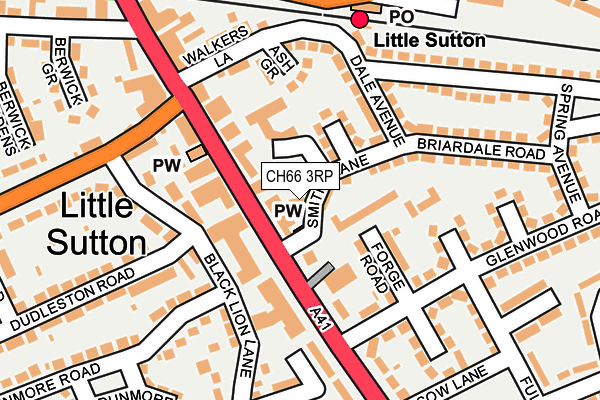 CH66 3RP map - OS OpenMap – Local (Ordnance Survey)