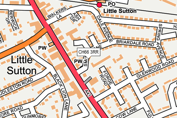 CH66 3RR map - OS OpenMap – Local (Ordnance Survey)