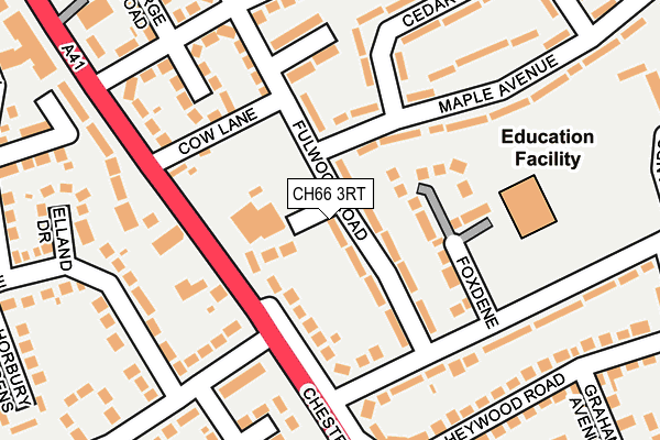 CH66 3RT map - OS OpenMap – Local (Ordnance Survey)