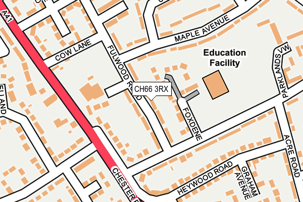 CH66 3RX map - OS OpenMap – Local (Ordnance Survey)