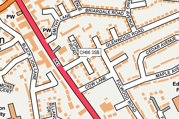 CH66 3SB map - OS OpenMap – Local (Ordnance Survey)