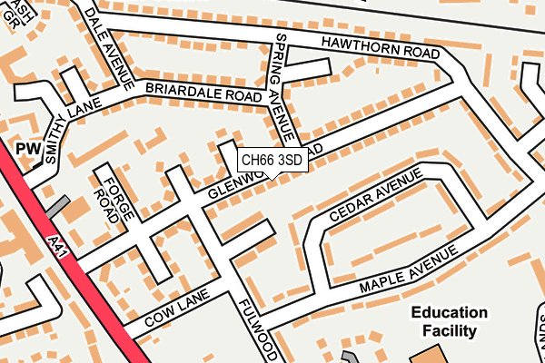 CH66 3SD map - OS OpenMap – Local (Ordnance Survey)