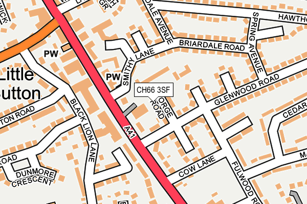 CH66 3SF map - OS OpenMap – Local (Ordnance Survey)