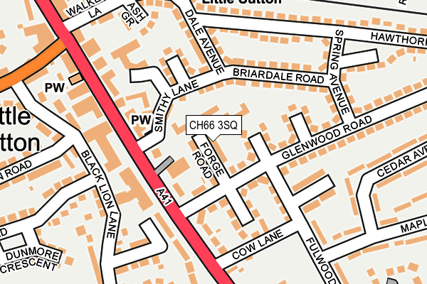 CH66 3SQ map - OS OpenMap – Local (Ordnance Survey)