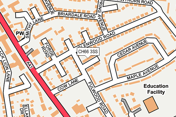 CH66 3SS map - OS OpenMap – Local (Ordnance Survey)