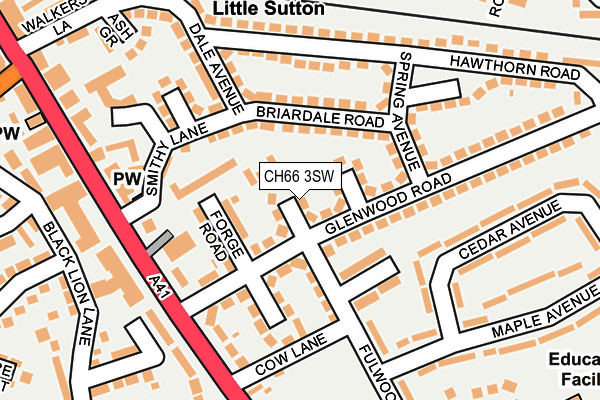 CH66 3SW map - OS OpenMap – Local (Ordnance Survey)