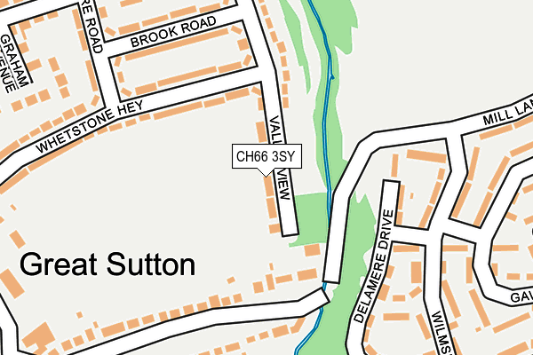 CH66 3SY map - OS OpenMap – Local (Ordnance Survey)