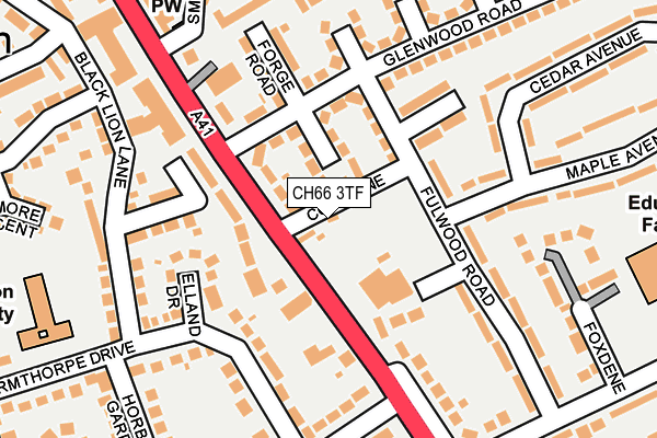 CH66 3TF map - OS OpenMap – Local (Ordnance Survey)