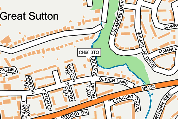 CH66 3TQ map - OS OpenMap – Local (Ordnance Survey)