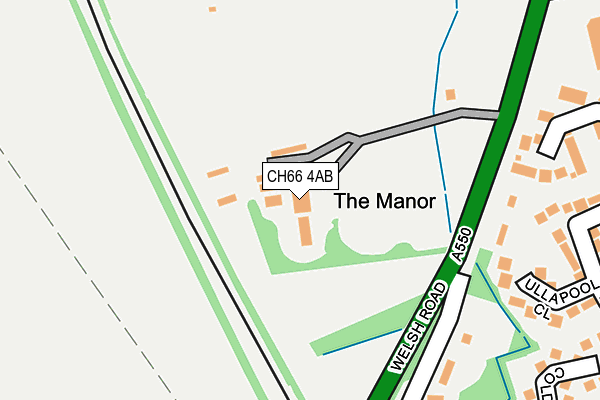 CH66 4AB map - OS OpenMap – Local (Ordnance Survey)
