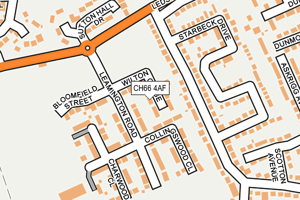 CH66 4AF map - OS OpenMap – Local (Ordnance Survey)