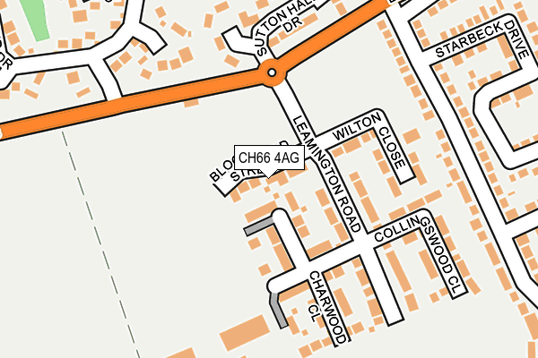 CH66 4AG map - OS OpenMap – Local (Ordnance Survey)