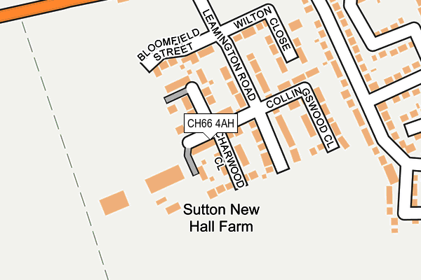 CH66 4AH map - OS OpenMap – Local (Ordnance Survey)