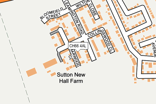 CH66 4AL map - OS OpenMap – Local (Ordnance Survey)