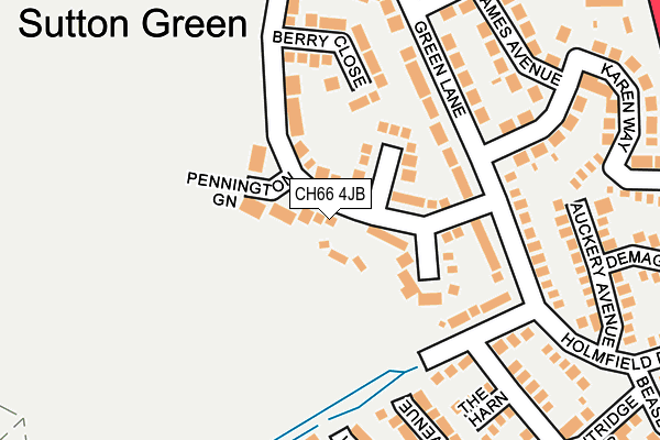 CH66 4JB map - OS OpenMap – Local (Ordnance Survey)