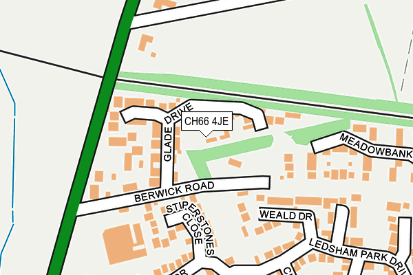 CH66 4JE map - OS OpenMap – Local (Ordnance Survey)