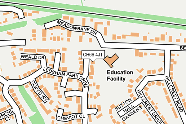 CH66 4JT map - OS OpenMap – Local (Ordnance Survey)