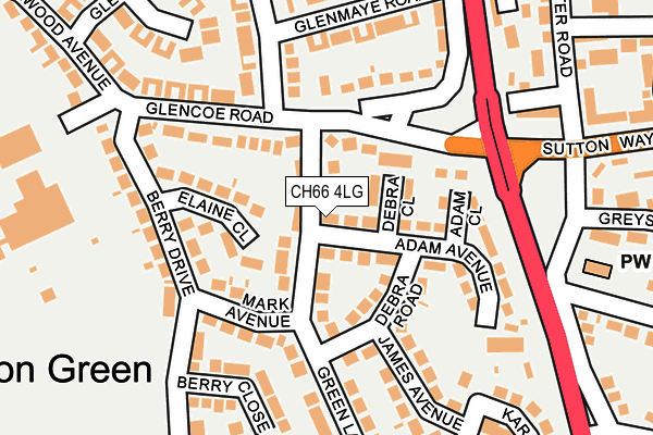 CH66 4LG map - OS OpenMap – Local (Ordnance Survey)