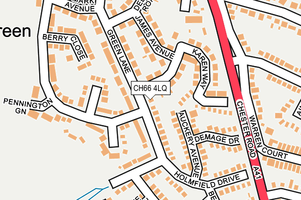 CH66 4LQ map - OS OpenMap – Local (Ordnance Survey)