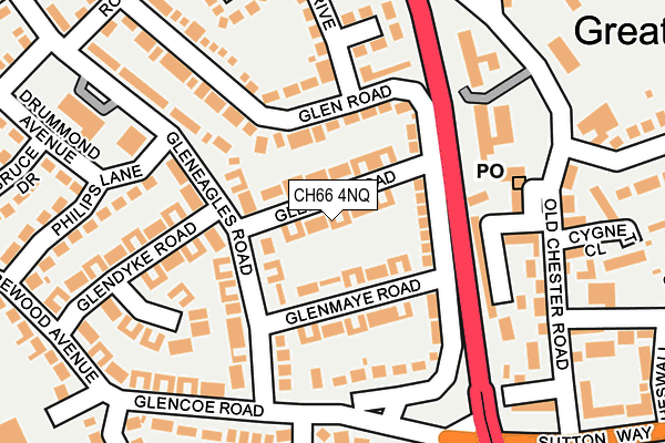 CH66 4NQ map - OS OpenMap – Local (Ordnance Survey)