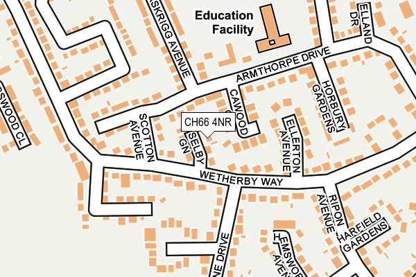 CH66 4NR map - OS OpenMap – Local (Ordnance Survey)