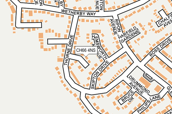 CH66 4NS map - OS OpenMap – Local (Ordnance Survey)