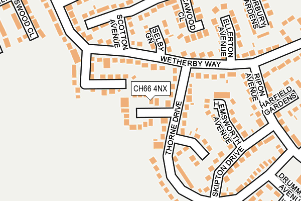 CH66 4NX map - OS OpenMap – Local (Ordnance Survey)