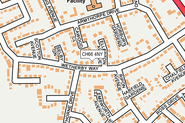 CH66 4NY map - OS OpenMap – Local (Ordnance Survey)